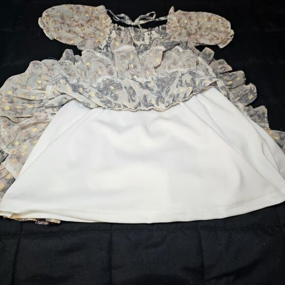 Rare Editions Girls Paisley Tiered Dress Size 5 - Picture 7 of 7